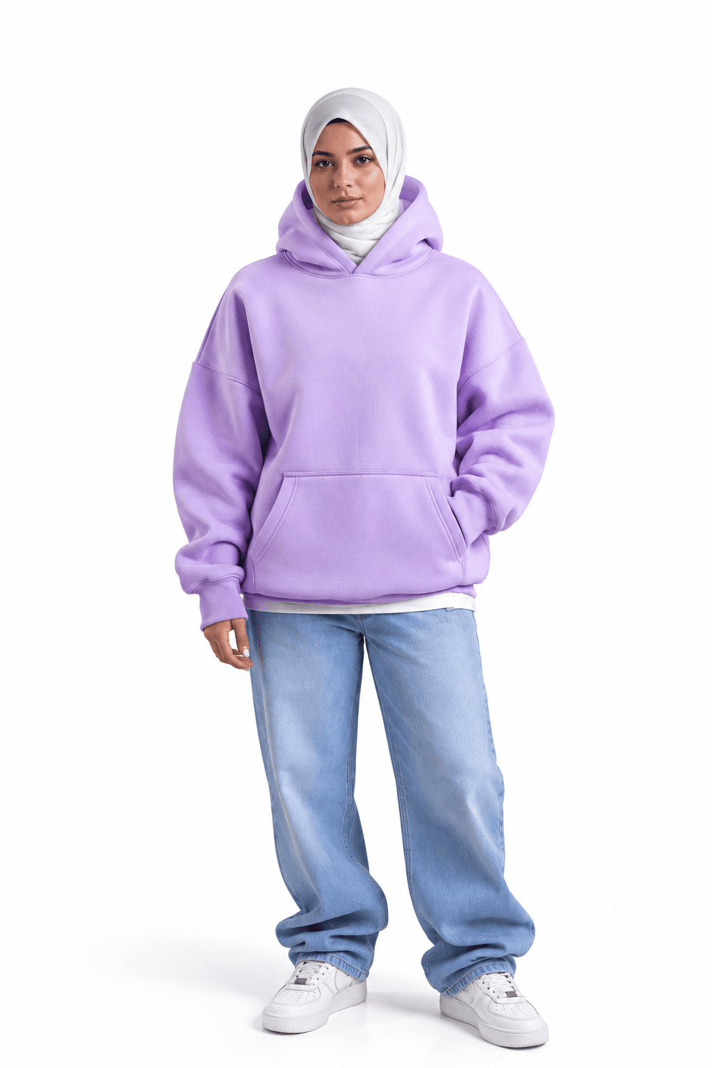 RAW Oversized Hoodie — Lavender