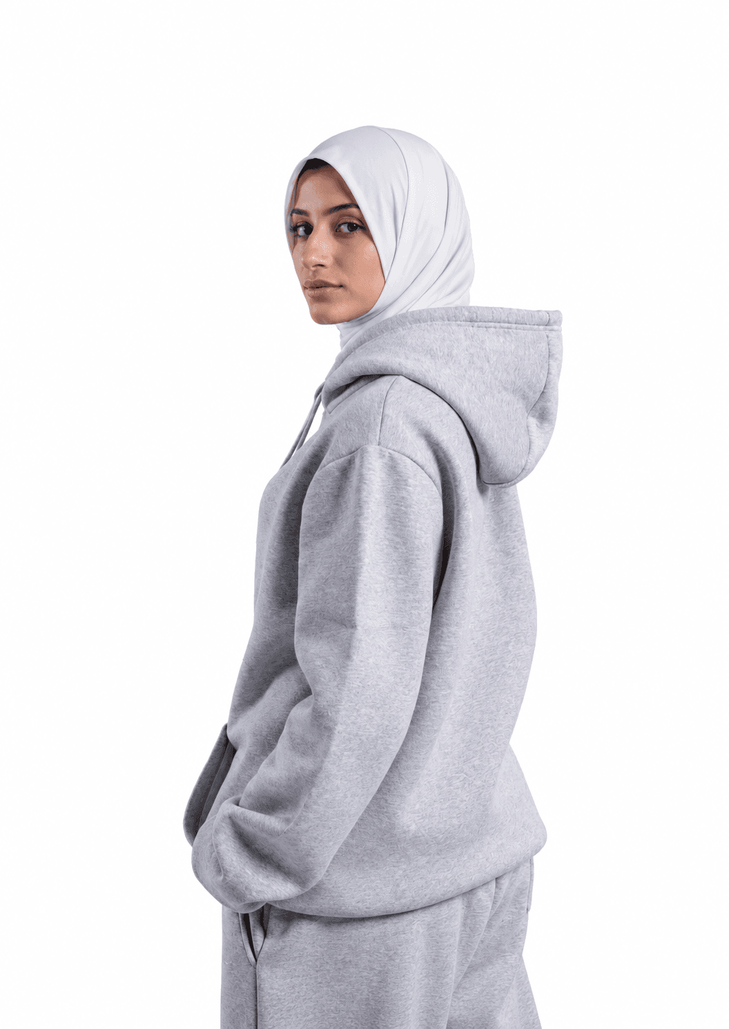 RAW Oversized Hoodie — Light Gray