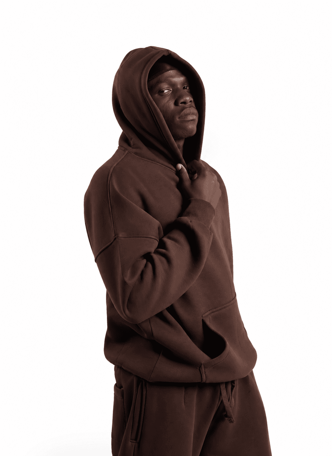 RAW Regular Hoodie — Brown