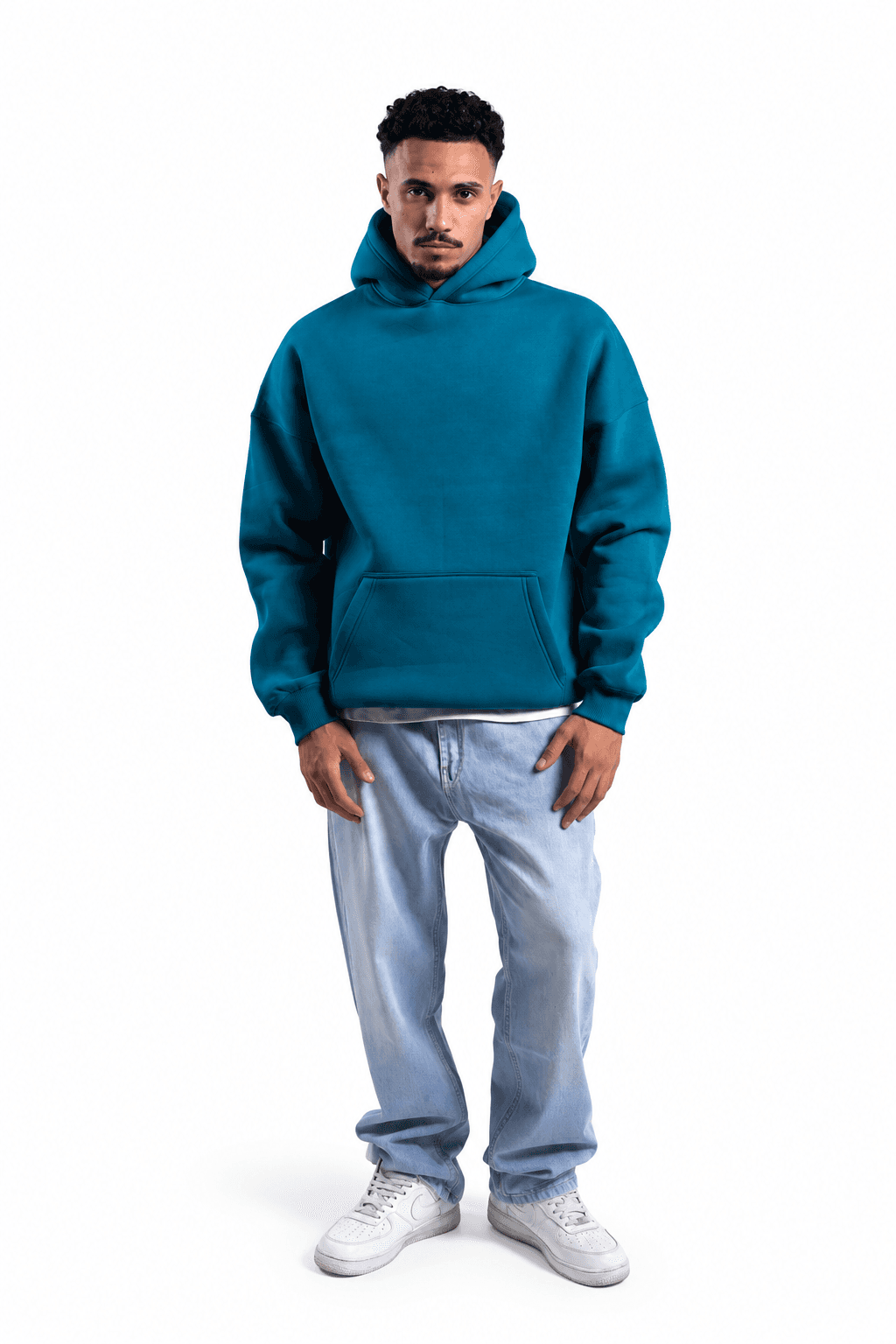 RAW Regular Hoodie — Petrol