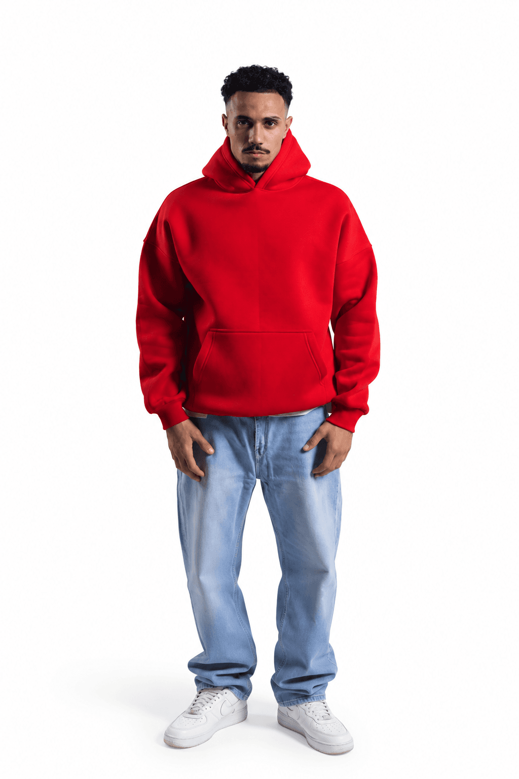 RAW Regular Hoodie — Red