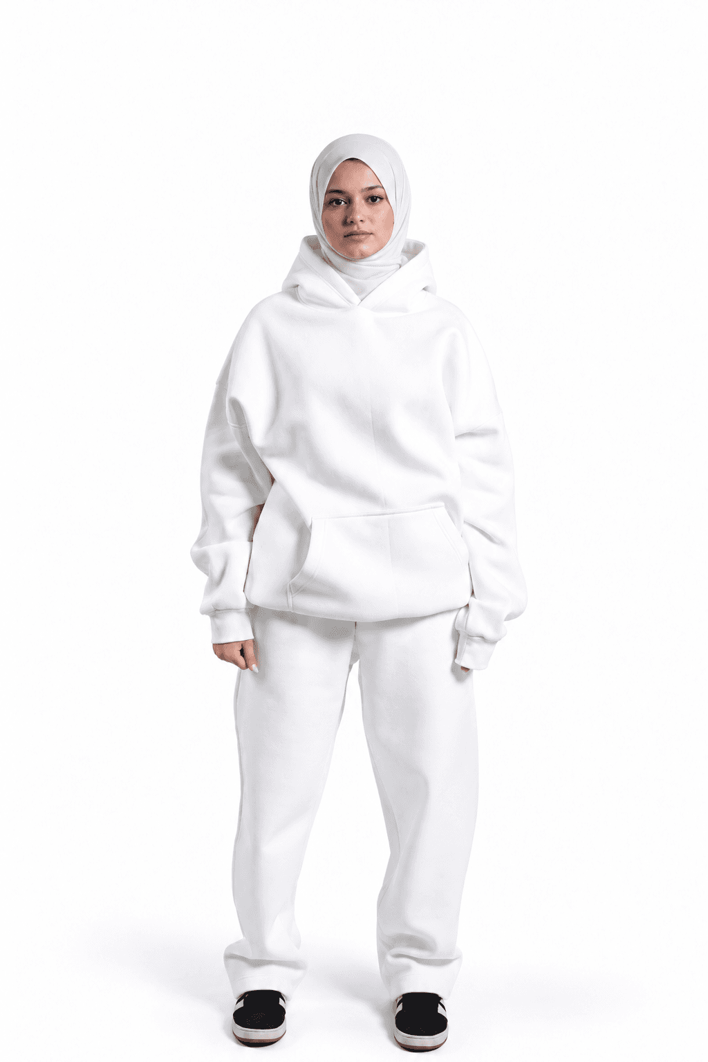 RAW Regular Hoodie — White