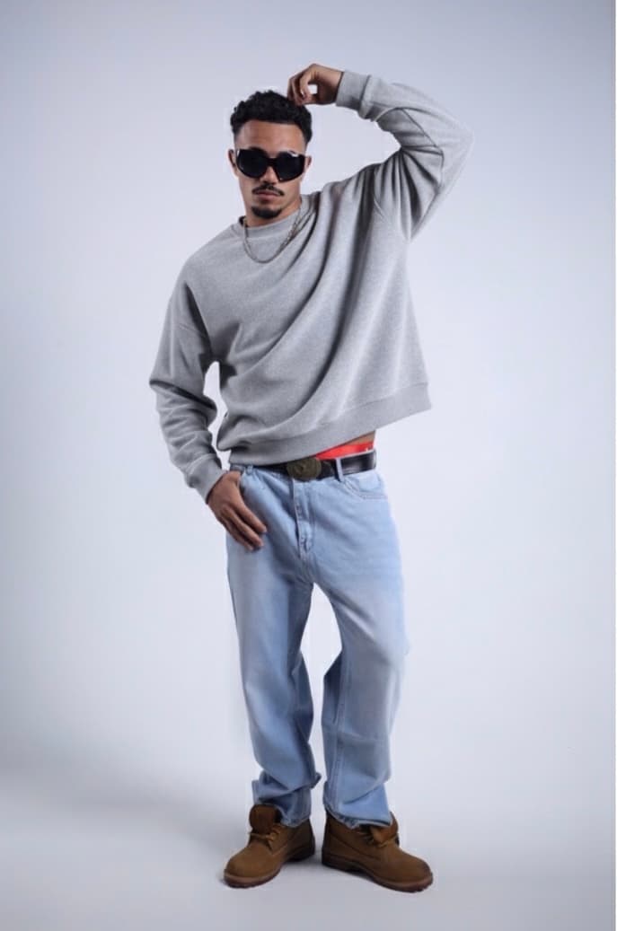 RAW Short Neck Boxfit — Light Gray