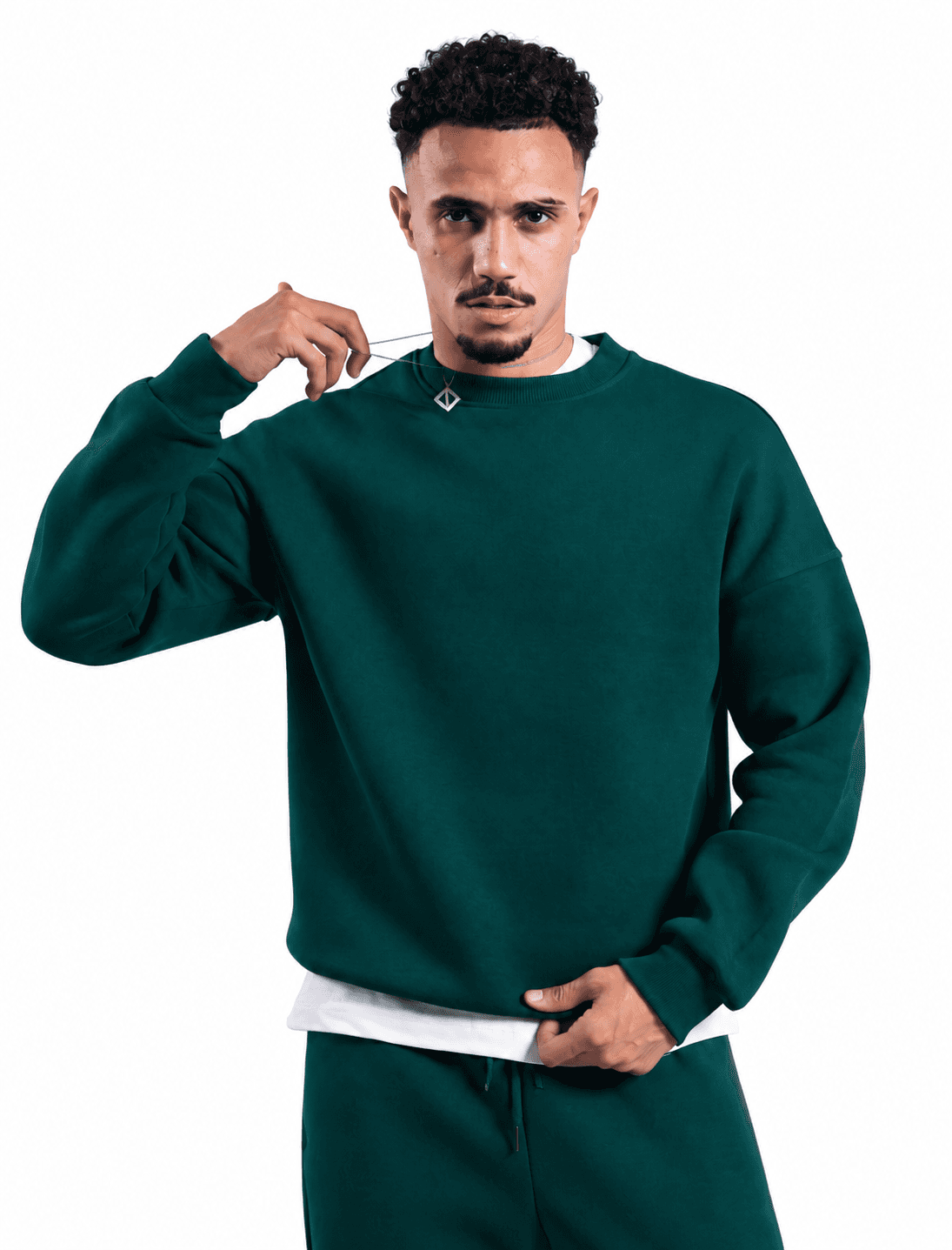 RAW Short Neck Sweatshirt — Dark Zaity